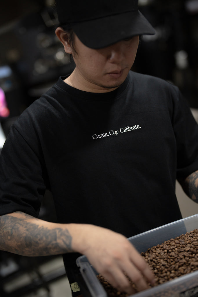 Curate.Cup.Calibrate. Tee